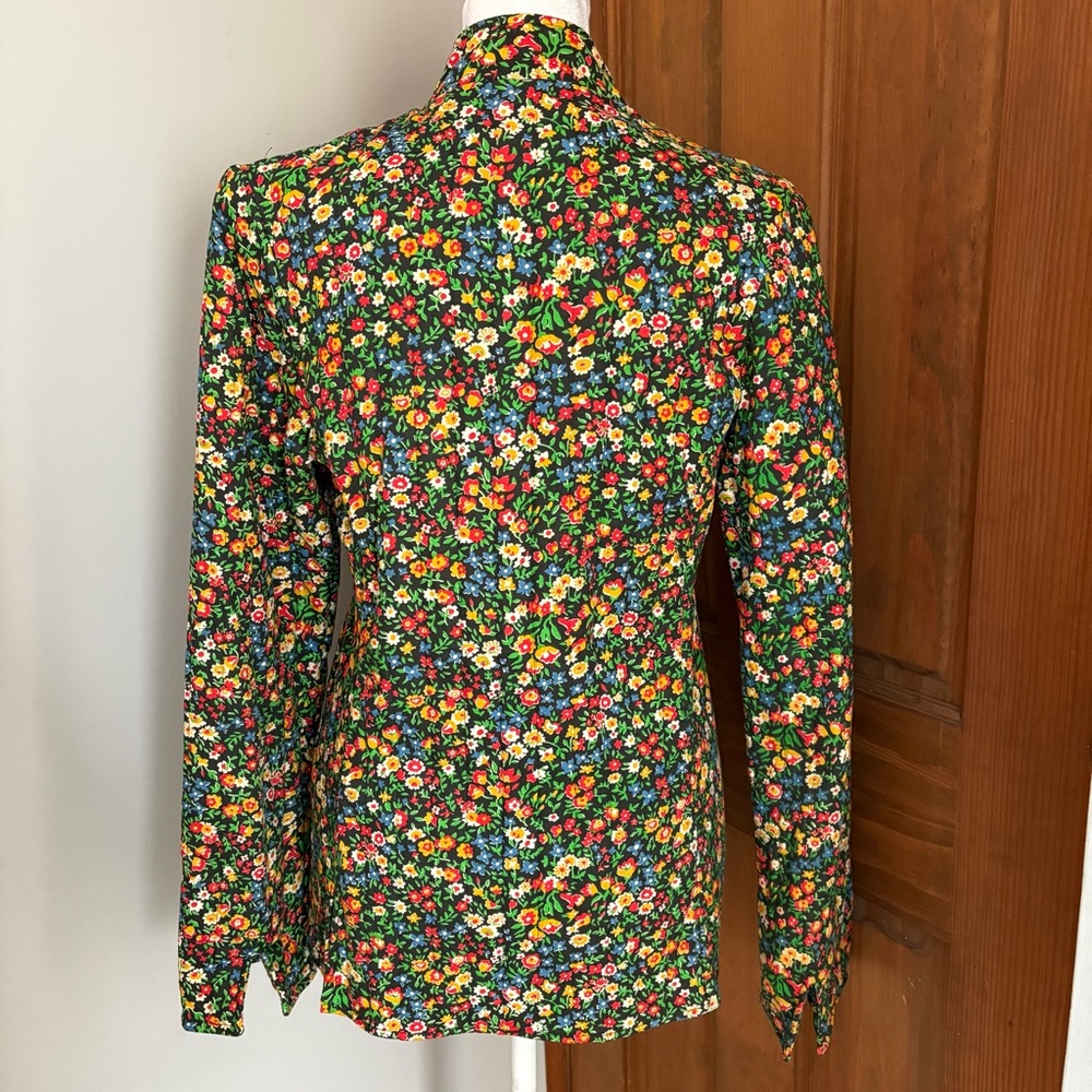 Vintage Handmade 1970s Small ? Boho Cottagecore Floral Hippie Quilted Jacket - Picture 4 of 6